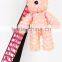 Rhinestone Embellished Little Bear Design Keychain, Fuchsia