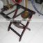 Hotel Wooden Luggage Rack with Black Belt