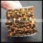 LFD-005C ~ Wholesale Gold Plated Wire Wrapped Freeform Tiger's Eye Chips Chain Gemstone Beaded Jewelry Finding