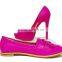 silver shoes 2015 new design pointed toe women flat shoes pumps