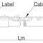 Din Male to N Male jumper cable 1/2'' flexible coaxial cable, RF connection component used in base station for telecommunication