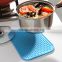 2016 Hot sale FDA and LFGB food grade colorful non-sick silicone table mat & silicone pan mat