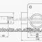 Verrou Button Spring Rim Night Latch Lock