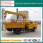 95hp 4x2 Chassis Truck with XCMG Brand 2T Crane for Sale