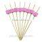 wedding heart shape bamboo pick stick skewer