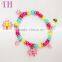 low price mix color resin plastic strong baby all kinds of bracelet