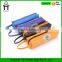 Moustache printing orange PVC pencil bag for girl
