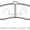 semi-metal BRAKE PAD MD1191 for Japanese vehicles