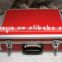 Red Aluminium Frame Tool Box Case Storage File Paper Lock Suitcase Home/Office