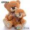 hot soft bow brown plush teddy bear