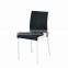 Small apartment minimalist dining table round tempered glass dining table