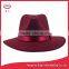 Women Fedora Wool Felt Hat With Large Brim