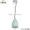 Concrete ceiling light fixture for bedroom pendant lamps with copper braided wire