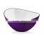 Oval Shaped Salad Bowl two color salad food bowl oval design serve bowl