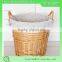 Houseware Willow laundry Baske with lidt Storage baskets