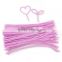 cheapest 0.6x30cm pink chenille stem for christmas decoration