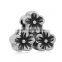 Ready Stock 7 Designs Big Hole Vintage Tone Stainless Steel Flowers European Charms Beads For Bracelet Jewelry Making SEB-LG289