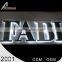 Customize Design Smooth Line 3D Led Letters With Acrylic Surface