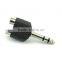 3. 5mm Stereo Plug (Male) to 2 RCA Jack (Female) Splitter Adaptor