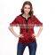 2015 classical blusas de chiffon, woman chiffon style blouse