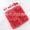 100% food grade Red bull concept animal shape ice cube tray with lid