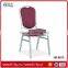 wholesale stackable hotel round back aluminum banquet chair