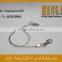 Strong spring steel wire rope lanyard cable with hook