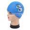 Children Comfortable Wear PU Waterproof Earmuffs Cartoon Dolphin Swimming Cap