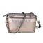 Trend style elegant shining snake grain belt front design ladies silver crossbody bag