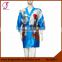 2605 Short Design Girl Pattern Silk Kimono Robes for Women