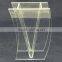 tall plexiglass flower vase for promotional tabletop/desktop/countertop souvenir gift