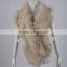 Brand New Design Irregular Collar Shearing Lamb Fur Vest