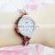 fashion lady alloy and ceramic bracelet watch women classic bangle wrist watch custom logo