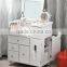 Bedroom multi-use storage dresser table with mirror