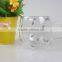beautiful decaling pattern borosilicate double wall glass cup