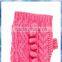 100% acrylic pink pom pom knit half gloves for older girls