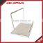 Powder Coating White Counter top Book Store Display Shelves