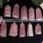 natural rock rose quartz stone crystal towers