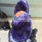 Natural Dark Purple Amethyst Cluster Geode Crystal Ornaments