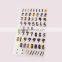 Custom hot sale pvc 3d wall sticker color self-adhesive child letter sticker sheet cartoon number sticker for kid