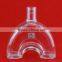 Fanctory direct sale beans shape bottles 700ml heart shape liquor bottles bridge whiskey bottles