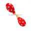promotional baby toys hand bell wooden rattle