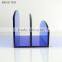 3-tier wholesale office suppliers blue acrylic document holder