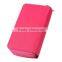 Double Zipper Leather Pouch With Mobile Phone Holder