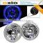 5 inch Round BMC Semi Sealed Beam with Hood LED Halo Ring Auto Halogen Install H4 or HID H4 Xenon Bulb
