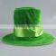 Green flannelette tall hat halloween party hat