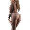 Manufacturer low cut long sleeves sexy hot fishnet nylon bodystocking