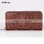 2016 Crocodile Leather Wallet Wallet With Mobile Phone Holder Violet Purse Wallet