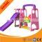 Baby play set indoor plastic slide and swing for sale