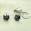 Stainless steel black rose fashion women earrings wedding jewelry 6730572